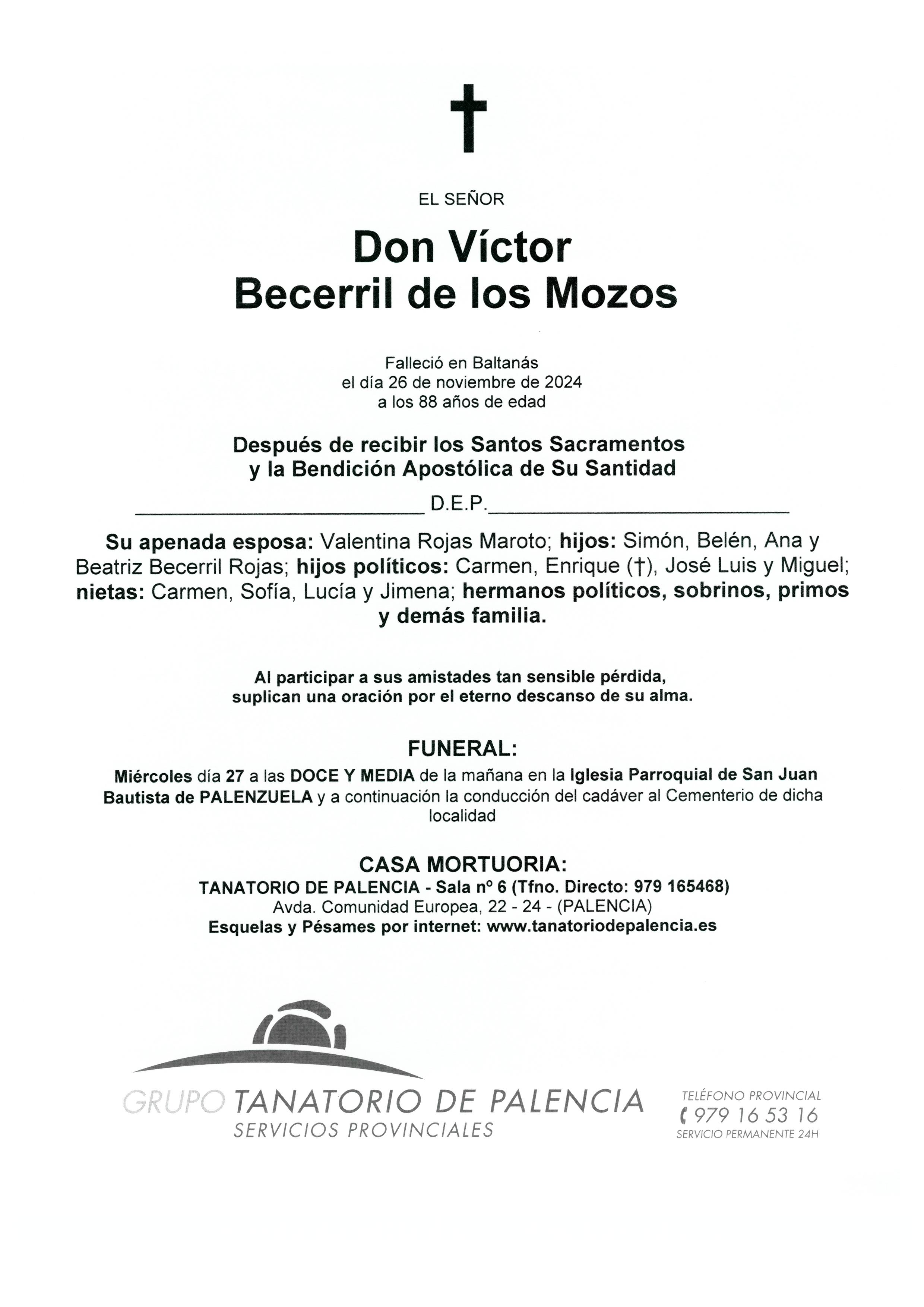 EL SEÑOR DON VÍCTOR BECERRIL DE LOS MOZOS